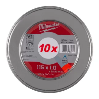 Milwaukee - Metalltrennscheibe 115x1 mm PRO+ - 10 Stück - 4932478997
