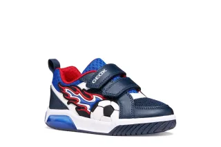 Geox Sneaker "J INEK BOY" Klettschuh mit Blinkfunktion, Größenschablone zum Download