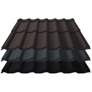 Pfannenblech Kingas Eco+ | 0,50 mm | Stahl | Modullänge 350 mm | 50 µm ThyssenKrupp Matt Premium