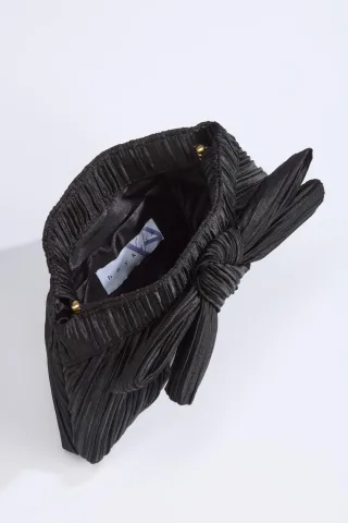 hey kyla - Abendtasche mit Schleifenapplikation black - Gr. - OS
