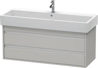 Duravit Ketho Waschtischunterbau wandhängend Betongrau Matt 1150x440x480 mm - KT663900707 KT663900707