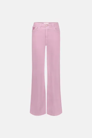 Fabienne Chapot - Hayley Wide Leg Cropped Jeans pink glow - Gr. - 31