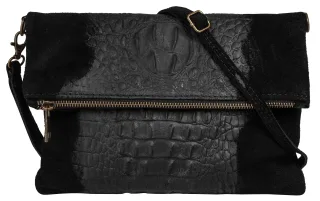 Samantha Look Abendtasche echt Leder, Made in Italy