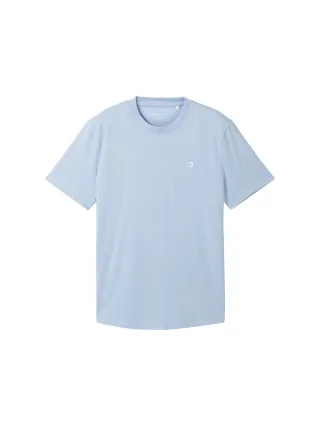 Denim Tom Tailor - Basic T-Shirt brunnera blue - Gr. - S