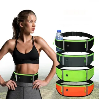 Running Black Grey Waist Bag Adjustable High Capacity Lightweight Waterproof Sports Fanny Pack for Workout Fitness Cycli