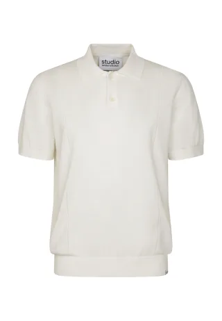 seidensticker - STU - KNITTED POLO SHI ecru - Gr. - S