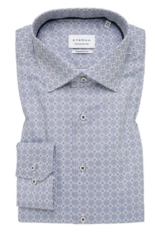ETERNA - Dynamic Cotton Twill Langarm mandel - Gr. - 40/Langarm - 65cm