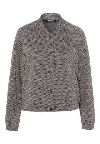 FRANK WALDER - Blouson CAFÉ AU BLEU aus modischem Mix-Fancy-Jersey ink/ecru - Gr. - 42