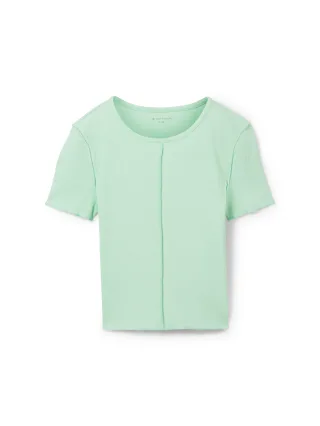 tom tailor kids - Cropped T-Shirt soft bright green - Gr. - 164