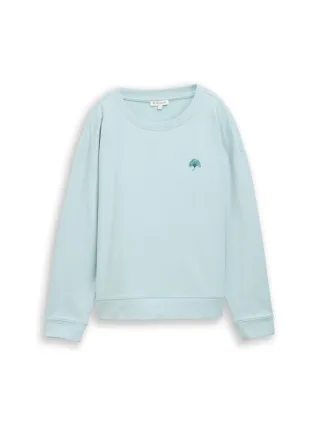 Tom Tailor - Sweatshirt mit Rückenprint blue haze - Gr. - XL