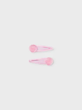NAME IT - NMFSHELL 2P HAIRCLIP pink frosting - Gr. - ONE SIZE