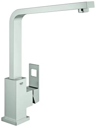 Grohe Einhand-Spültischbatterie Eurocube 31255 schwenkb. Gussauslauf supersteel, 31255DC0 31255DC0