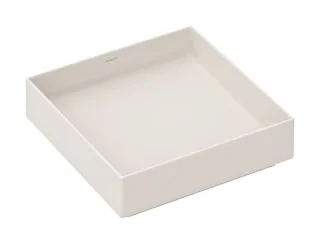 Hansgrohe Xuniva Evo E Aufsatzwaschtisch 400/400 ohne Hahnloch und Überlauf, Sandbeige Matt, 6032478 60324780