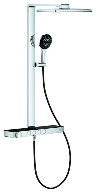 Grohe THM-Duschsystem RSH Aqua Pure 100961 KB 8,7l eckig schwarz/chrom, 100961KI00 100961KI00