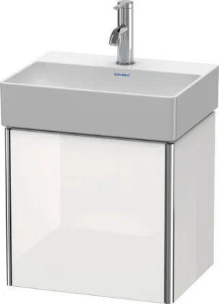Duravit XSquare Waschtischunterbau wandhängend Flanell Grau Hochglanz 434x340x397 mm - XS4060R8989 XS4060R8989