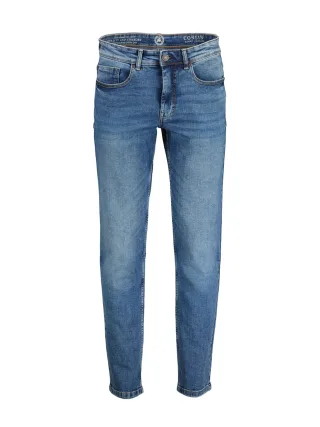 LERROS 5-Pocket-Hose "CONLIN 5-Pocket Stretch-Denim, SLIM FIT, unifarben CONLIN" Herrenjeans, robuster Baumwollstoff, bequem, pflegeleicht