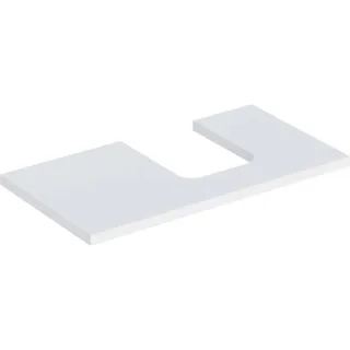 Geberit ONE Waschtisch-Platte, Ausschnitt rechts, für Aufsatzwaschtisch Schalenform 505313002