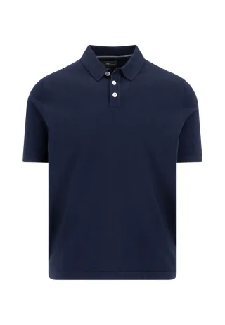 Fynch Hatton - Poloshirt aus Baumwollmix blau - Gr. - 3XL