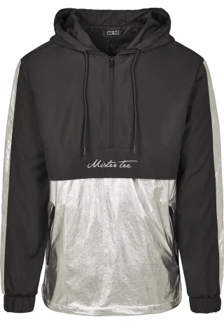 MisterTee Allwetterjacke "MisterTee Herren Reflective Mister Tee Windbreaker" 1 Stk. tlg. ohne Kapuze