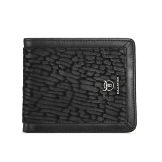 BULLCAPTAIN Men's Genuine Leather Wallet Business Casual Cash Clip Multifunctional RFID Antimagnetic Multi-Card Slot Coi