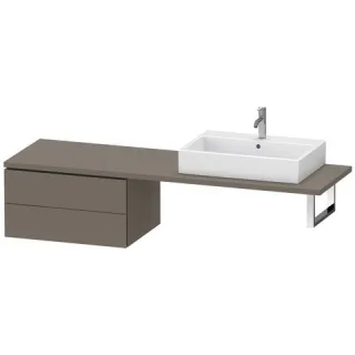 Duravit L-Cube Unterschrank für Konsole Flanell Grau Seidenmatt 720x547x400 mm - LC585909090 LC585909090
