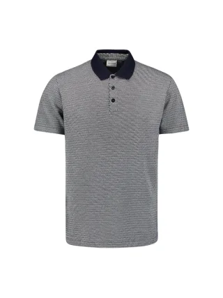 No Excess - Polo 2 Coloured Jacquard deep blue - Gr. - L