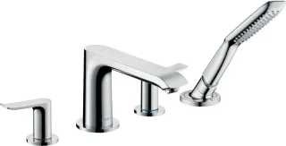Hansgrohe 4-Loch Wannenarmatur Metris F-Set chrom Wannenrandmontage, 31442000 31442000