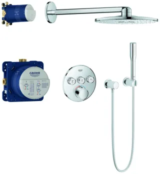 Grohe UP-Duschsystem SmartControl Mischer 34709 rund mit 3 ASV chrom, 34709000 34709000