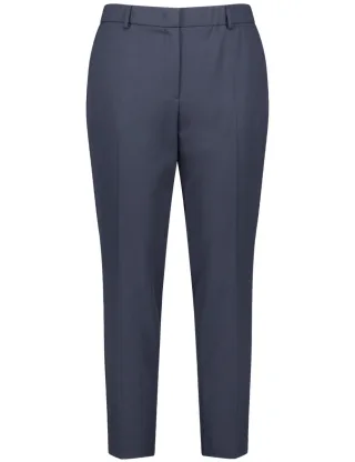 SAMOON - Verkürzte Hose - Greta blau - Gr. - 42