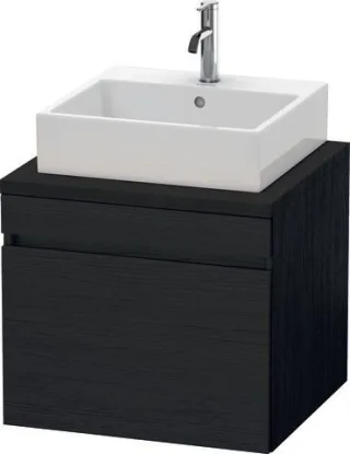 Duravit DuraStyle Konsolenwaschtischunterbau wandhängend Eiche Schwarz Matt 600x548x512 mm - DS53100 DS531001616