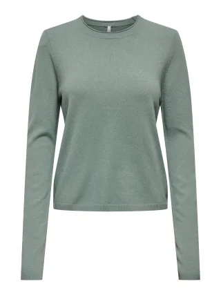 ONLY - ONLLOYAL LS ONECK KNT NOOS Chinois Green - Gr. - XS