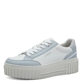 s.Oliver Shoes - Da.-Schnürer light blue comb. - Gr. - 41