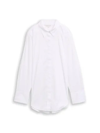 Tom Tailor - Loose Fit Bluse mit Strasssteinen stones on solid - Gr. - 36