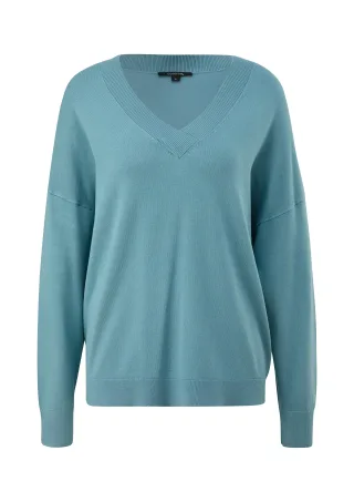comma - Strickpullover petrol - Gr. - L