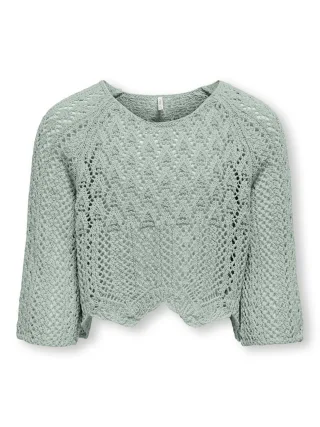 KIDS ONLY - KOGNOLA LIFE 3/4 PULLOVER KNT NOOS Jadeite - Gr. - 146/152