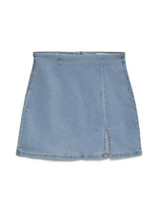 VERO MODA - VMNELLY HR SHORT SKIRT DNM MIX NOOS Light Blue Denim - Gr. - M