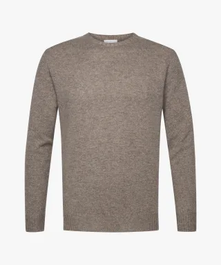 Profuomo - Brauner Seamless Rundhalsausschnitt hellbraun - Gr. - XXL