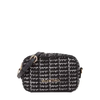 valentino - Umhängetasche - Tweed schwarz - Gr. - OS
