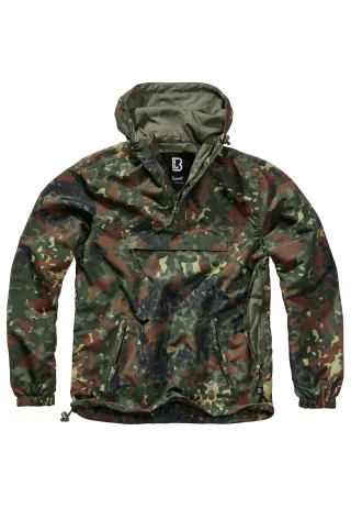 Brandit Allwetterjacke "Brandit Herren Summer Pull Over Jacket" 1 Stk. tlg. mit Kapuze