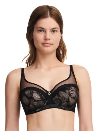 Chantelle Lingerie - True Lace Sehr bedeckender Bügel-BH schwarz - Gr. - 70 E