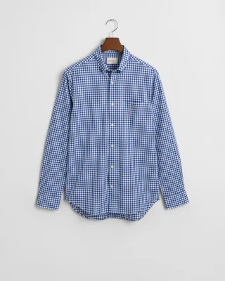 GANT - Regular Fit Classic Gingham Popeline Hemd college blue - Gr. - XXXL