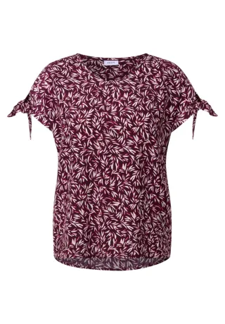 Cecil - Gemustertes Blusenshirt rot - Gr. - S