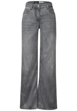 Cecil - Flared Loose Fit Jeans grau - Gr. - 26/30