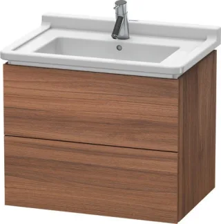 Duravit L-Cube Waschtischunterbau wandhängend Nussbaum Matt 670x469x558 mm - LC626407979 LC626407979
