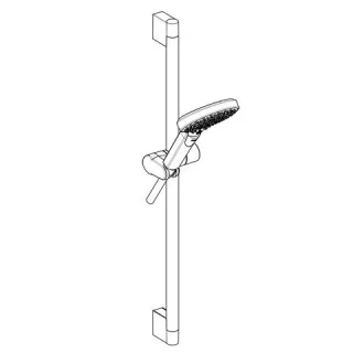 KLUDI-DIVE Brause-Set Dive X 3S 600 MM Brushed Gold PVD, 69630N0-0 69630N0-0