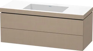 Duravit L-Cube c-bonded Set wandhängend Leinen Matt 1200x480x500 mm - LC6929N7575 LC6929N7575