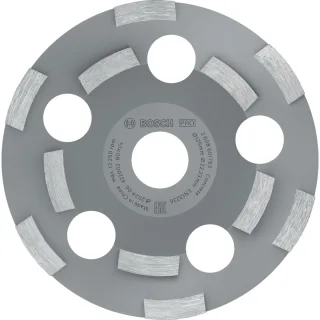 Bosch PRO Diamanttopfscheibe Expert for Abrasive, 50 g/mm, 125 x 22,23 x 4,5 mm - 2608602553