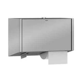 KWC Aquarotter WC-Großrollenhalter, EXOS, Edelstahl, 325x346x130 mm, Aufputz, Rolle 280 mm, 20300282 2030028245