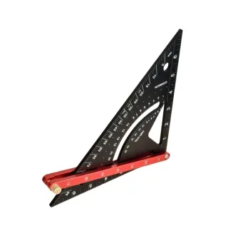 Aluminum Alloy Triangle Ruler Thickened Base Precision Angle Measurement Multi Functional Positioning Drawing Tool Metri