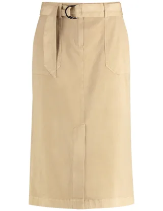 GERRY WEBER Edition - Midi Rock beige/weiß - Gr. - 38